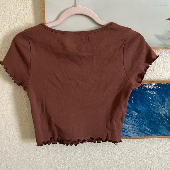 Roxy Brown Women's Crop Top - Picture 4 of 4